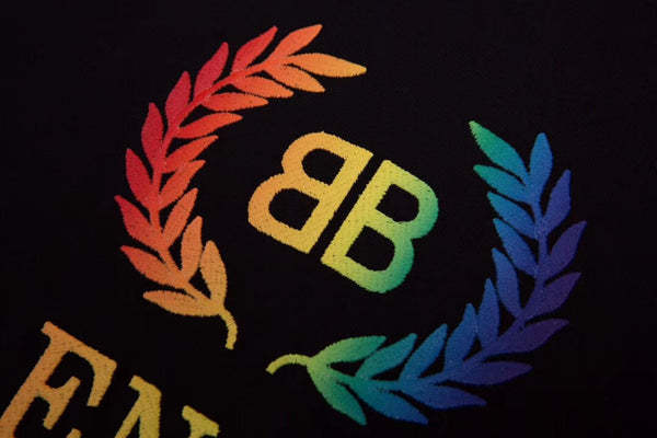 Balenciaga BB Logo Rainbow Tee