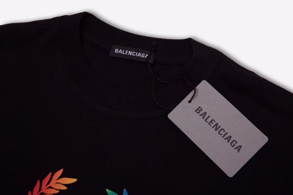 Balenciaga BB Logo Rainbow Tee