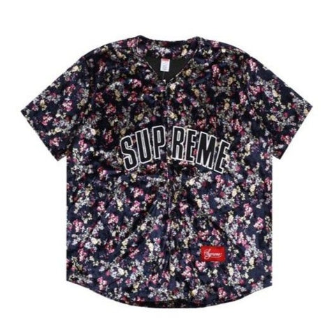 Supreme Floral Baseball Jersey
