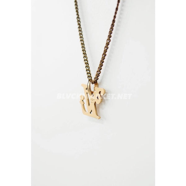 Squared LV Gold Necklace