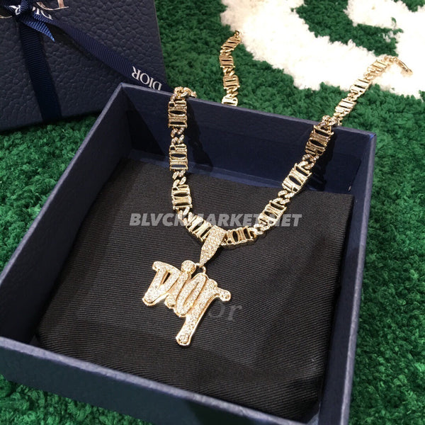 DIOR AND SHAWN CHAIN LINK NECKLACE