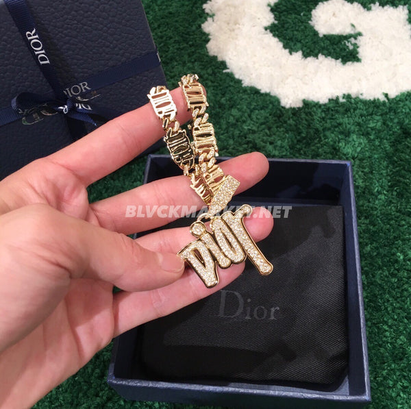 DIOR AND SHAWN CHAIN LINK NECKLACE