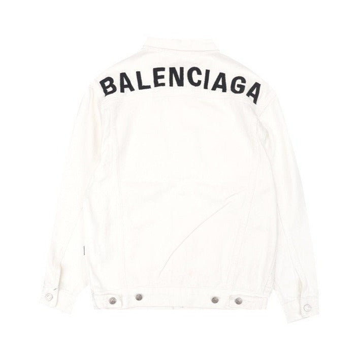 Balenciaga 20FW Embroidered Denim Jacket