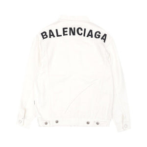 Balenciaga 20FW Embroidered Denim Jacket