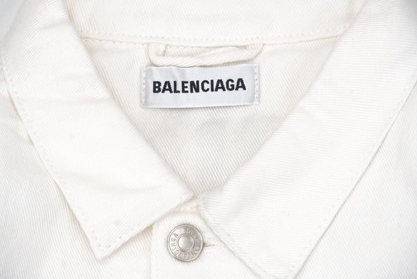 Balenciaga 20FW Embroidered Denim Jacket