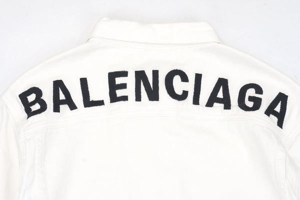 Balenciaga 20FW Embroidered Denim Jacket