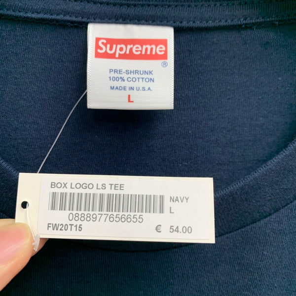 Supreme 20FW Box Logo Sleeve Tee