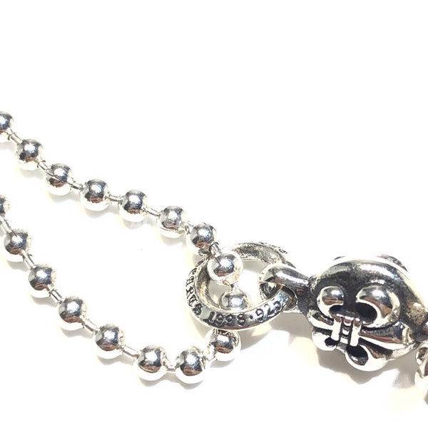 BS FLEUR CHARM PENDANT WITH BALL CHAIN NECKLACE