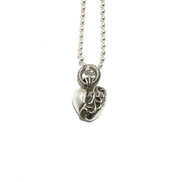 HEART PENDANT WITH BALL CHAIN NECKLACE