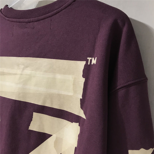 Off-White Tape Arrows Purple Sweater