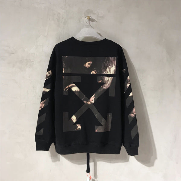 Off-White Caravaggio Arrows Black Sweater