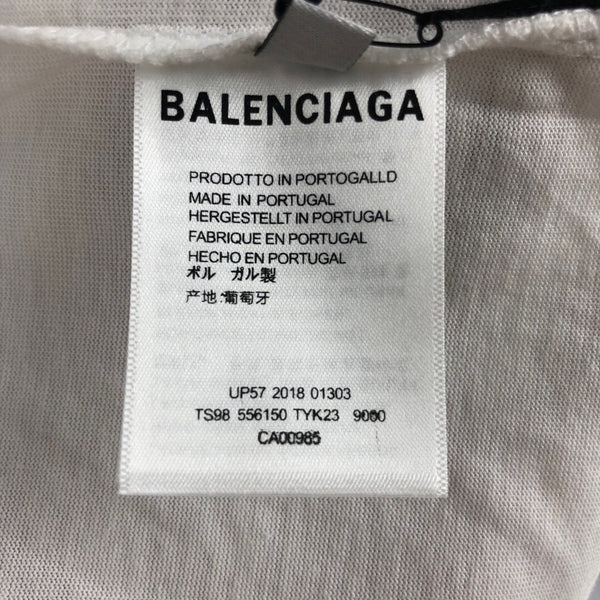 Balenciaga Campaign Logo Oversized White Tee [UPDATED]