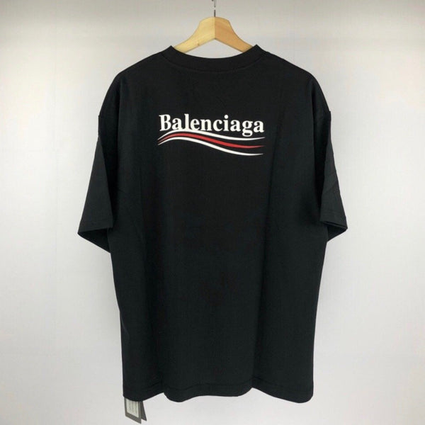 Balenciaga Campaign Logo Oversized Black Tee [UPDATED]