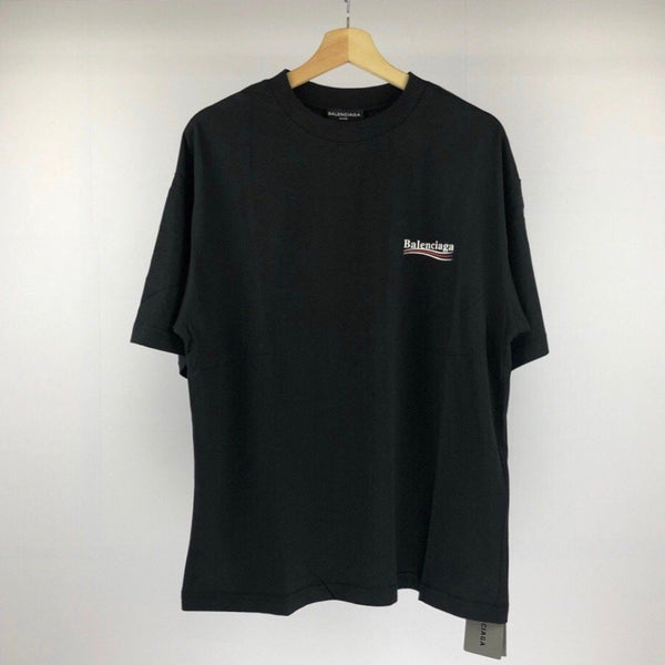 Balenciaga Campaign Logo Oversized Black Tee [UPDATED]