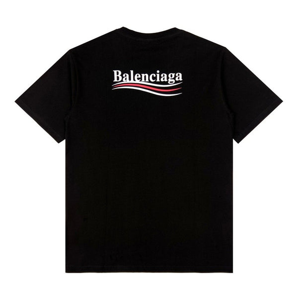 Balenciaga Campaign Logo Oversized Black Tee [UPDATED]