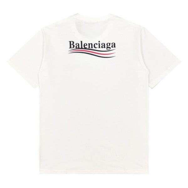 Balenciaga Campaign Logo Oversized White Tee [UPDATED]