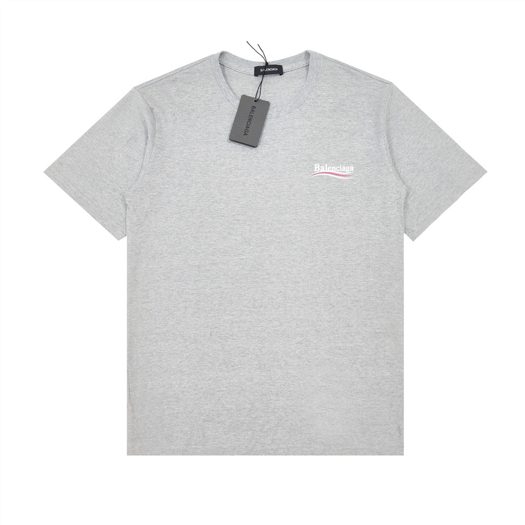 Balenciaga Campaign Logo Oversized Grey Tee [UPDATED]