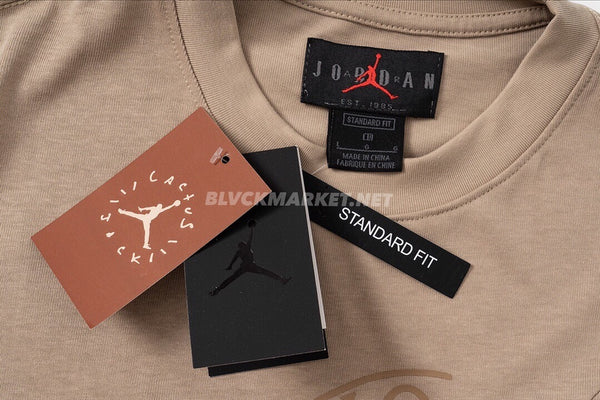 Air Jordan x Travis Scott British Khaki Tee [UPDATED]