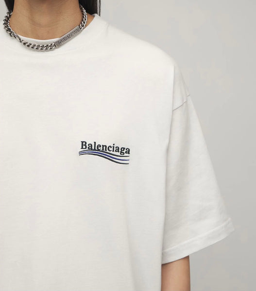 Balenciaga 21SS Campaign Logo Tee -EMBROIDERY LOGO-