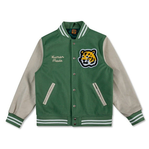 Human Made Tiger Green Varsity Jacket