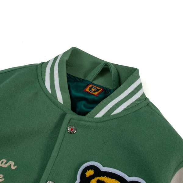 Human Made Tiger Green Varsity Jacket