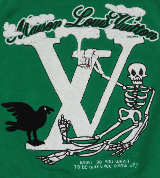 Louis Vuitton 21FW Green Varsity Jacket