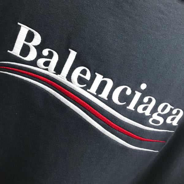 Balenciaga 21SS Campaign Logo Tee -EMBROIDERY LOGO-