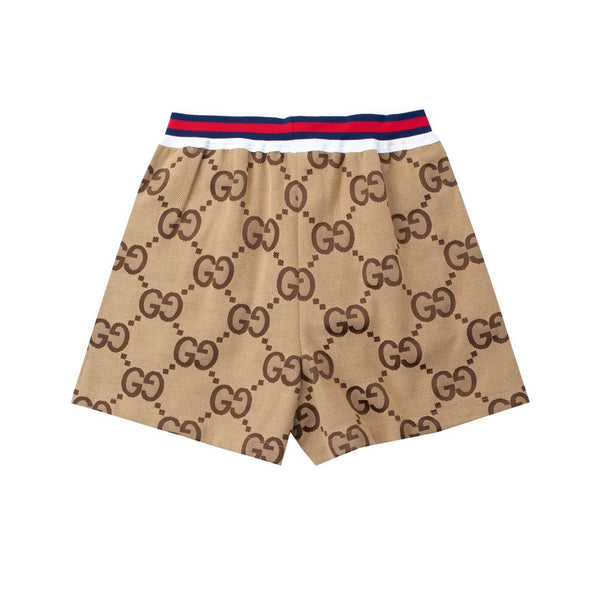 Gucci GG Beige Canvas Women Shorts