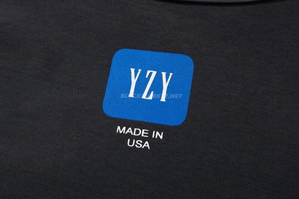 Yeezy x GAP Logo 3/4 Sleeve Tee Black