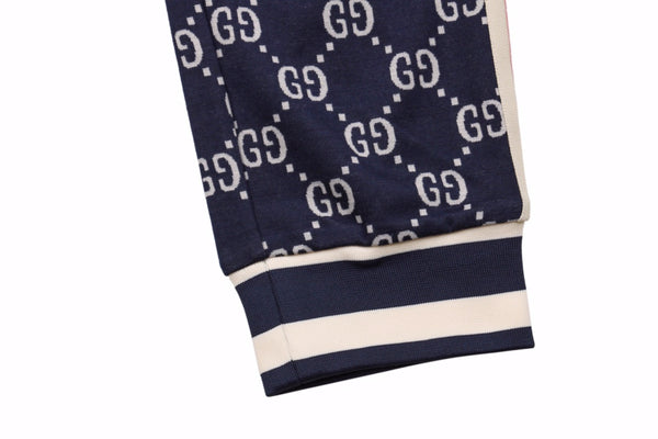 Gucci Tapered Striped Logo-Intarsia Track Pants